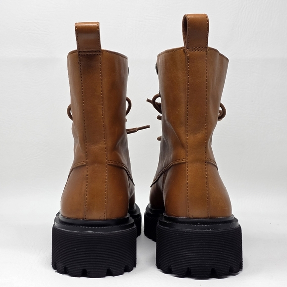 Madewell Brown Combat & Moto Boots - Picture 7 of 10